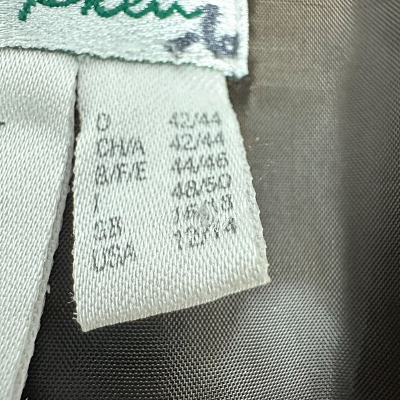 Vibrant Ulla Popken Womens Brown & Black Long Blazer Jacket Relaxed Fit Size 18 - Picture 7 of 7